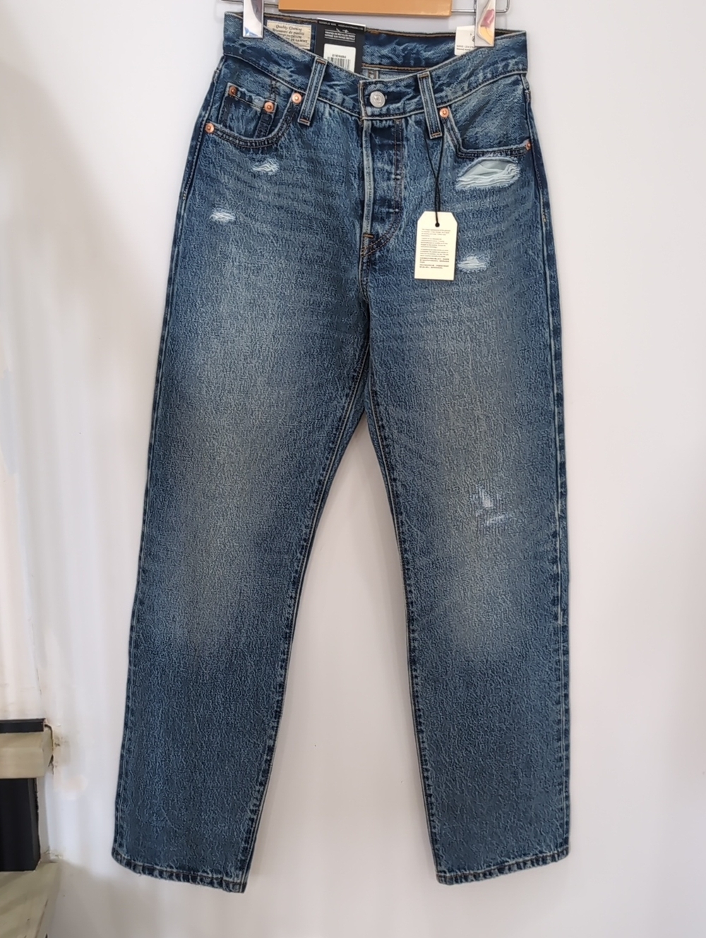 LEVI'S | 501 Women's Medium Wash 90s Mid Rise Straight Leg Jeans